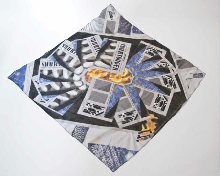 ada van hoorebeke, tongues of fire, scarf, edition, dmw gallery