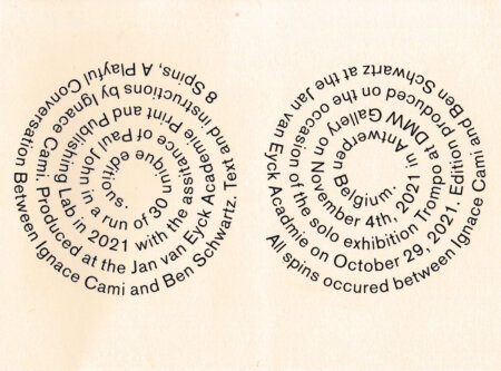 ignace cami, trompo, dmw gallery, exhibition