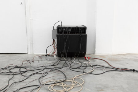 piece for seven drums, dmw gallery, daan peeters, ruben de smet, art installation
