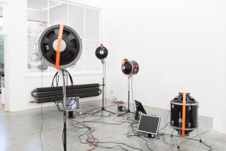 piece for seven drums, dmw gallery, daan peeters, ruben de smet, art installation
