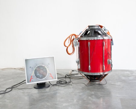 piece for seven drums, dmw gallery, daan peeters, ruben de smet, art installation