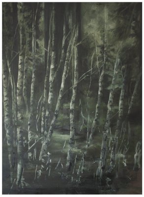 joris vanpoucke, dmw gallery, mare, painting, solo exhibition, forest