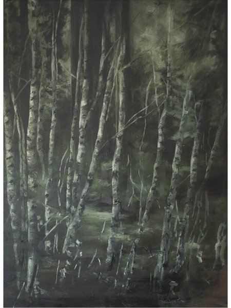 joris vanpoucke, dmw gallery, mare, painting, solo exhibition, forest