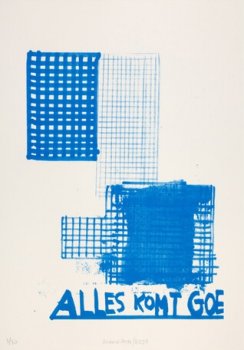 werner mannaers, dmw gallery, alles komt goe, silkscreen print